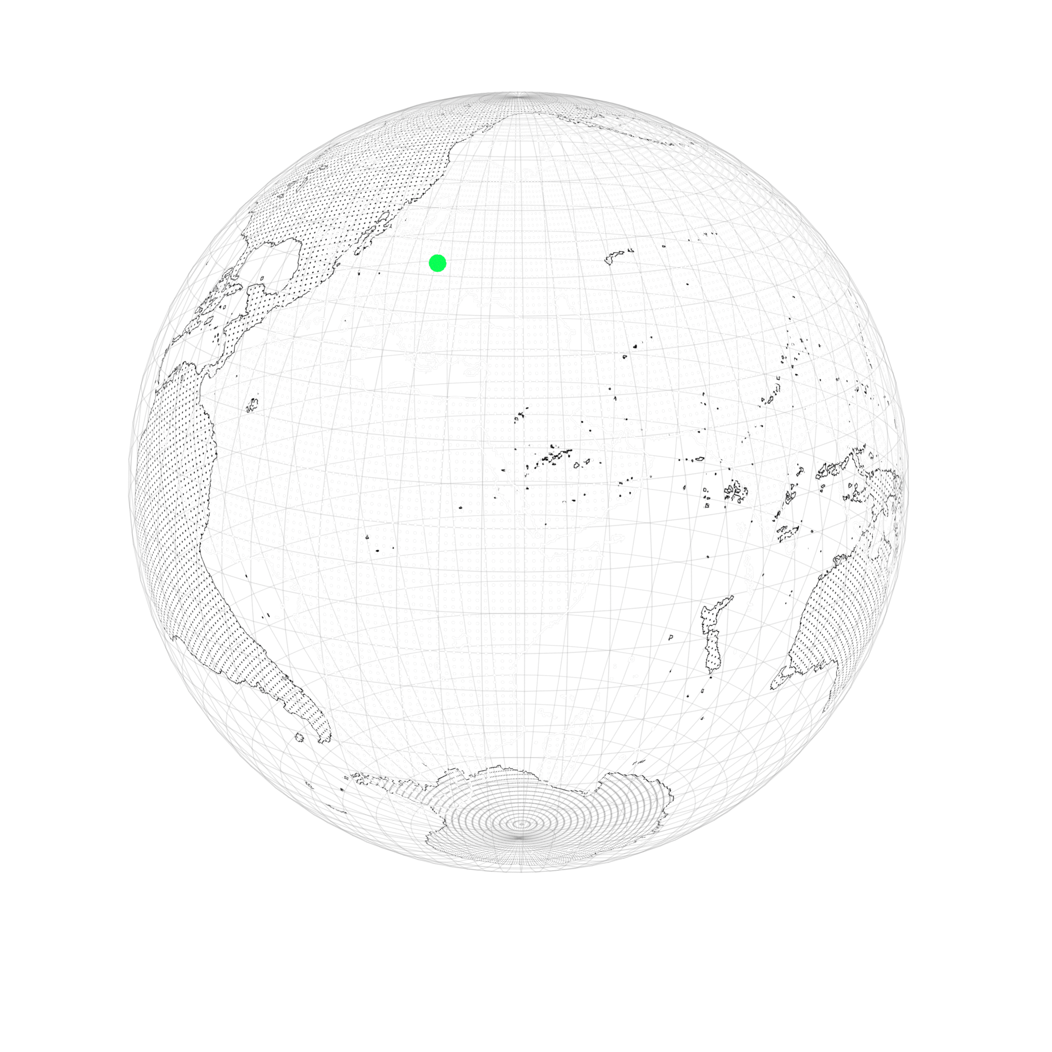 Earth with Lviv highlighted